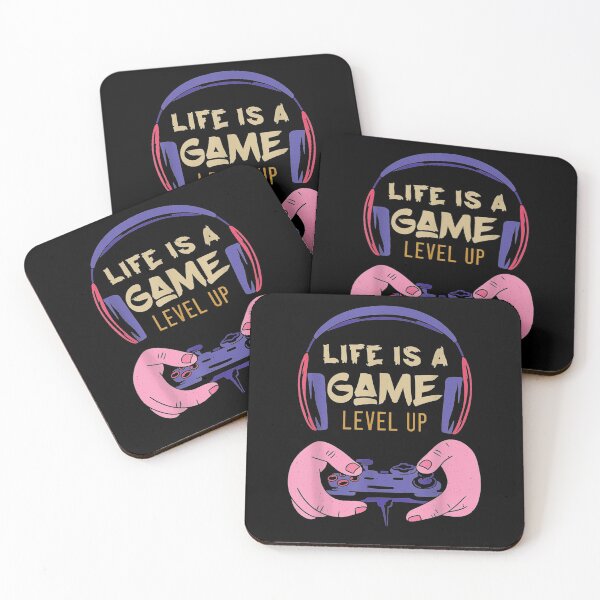 Item preview, Life Is A Game Level Up Inspirational Quote Gamer  designed and sold by saigeorion.