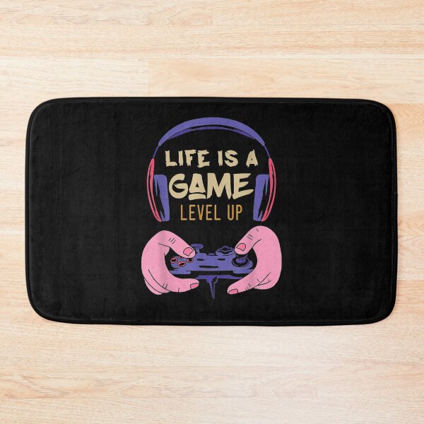 Item preview, Life Is A Game Level Up Inspirational Quote Gamer  designed and sold by saigeorion.