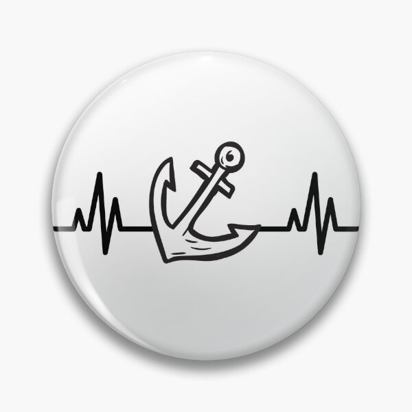 Item preview, Anchor with heartbeat designed and sold by Aedrikan.