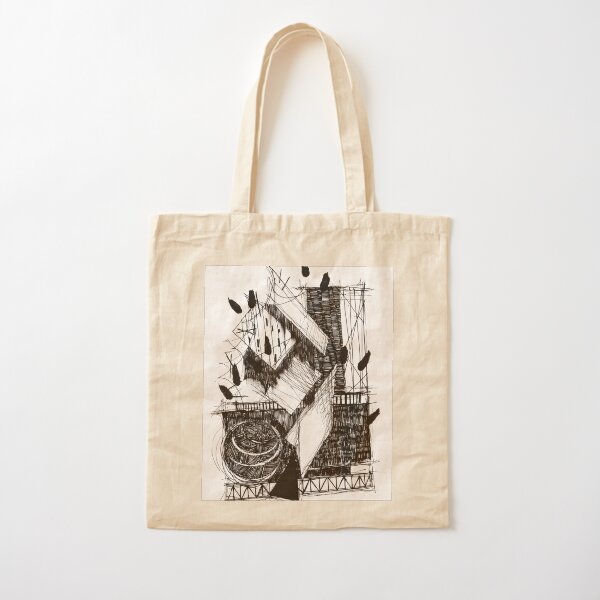 Monochrome Architecture 001 Cotton Tote Bag