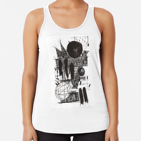 Monochrome Architecture 002 Racerback Tank Top