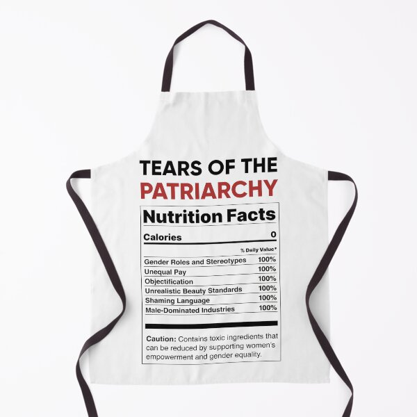 Vista previa del artículo con la obra «Lágrimas del Patriarcado Datos nutricionales Regalo feminista», diseñado y vendido por BSPDesign.