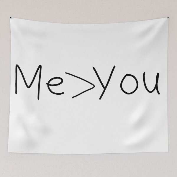 Item preview, Me > You sticker designed and sold by Holly-Pops.
