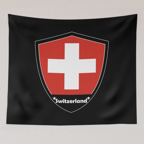 Artikelvorschau, Schweiz Flaggenabzeichen entworfen und verkauft von Gina-Driada.