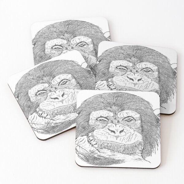Item preview, monkey face - funny designed and sold by GREEN-TEA-PRO.