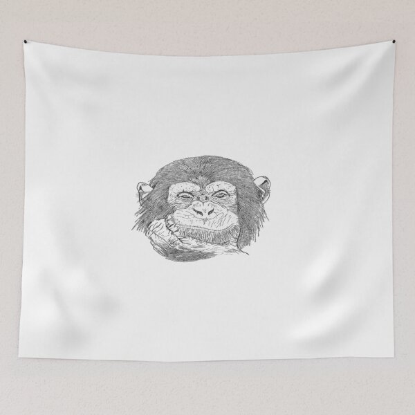 Item preview, monkey face - funny designed and sold by GREEN-TEA-PRO.