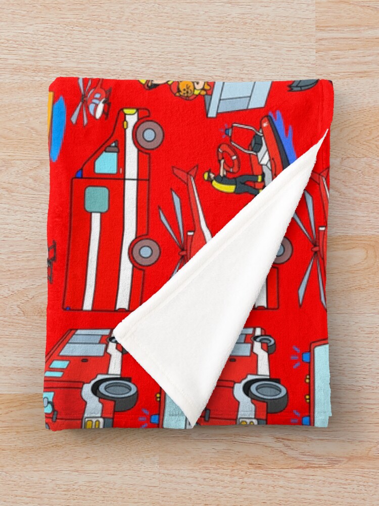 "Fire Trucks for Kids" Throw Blanket for Sale by samshirts Redbubble