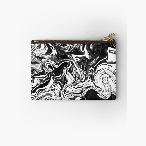 Item preview, Black and White Monochrome Marble Texture Pattern  designed and sold by Artsychoke.
