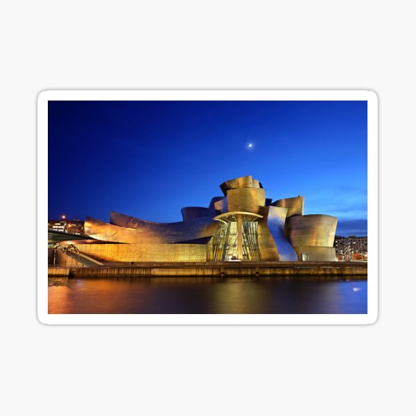 Nights of the Guggenheim Museum - Bilbao Sticker