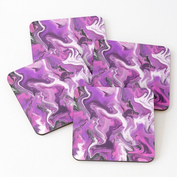 Item preview, Pink and purple marble texture pattern designed and sold by Artsychoke.