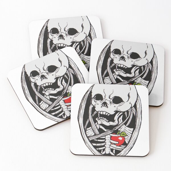 Item preview, skull and apple heart designed and sold by krivpato.