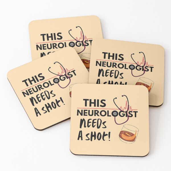 Item preview, This Doctor Needs a Shot of Alcohol- Funny NEUROLOGIST Gift Ideas- Black Text designed and sold by EvaWolf.