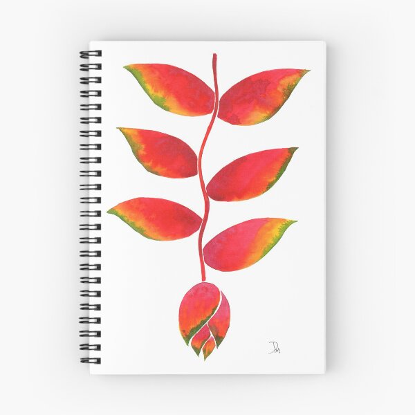 Artikelvorschau, Tropisches Aquarell Heliconia Blumengemälde entworfen und verkauft von Artsychoke.