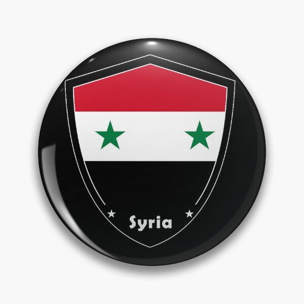 Artikelvorschau, Syrien Flaggenabzeichen entworfen und verkauft von Gina-Driada.