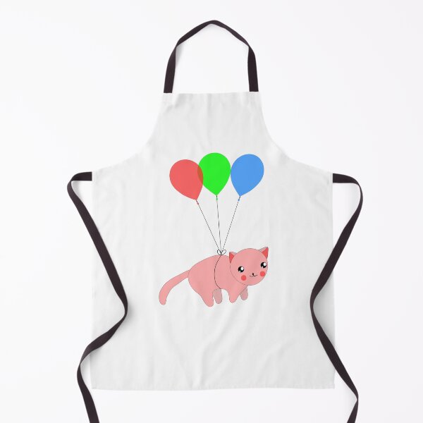 Item preview, Cute happy birthday flying cat with balloons designed and sold by Graciouss.