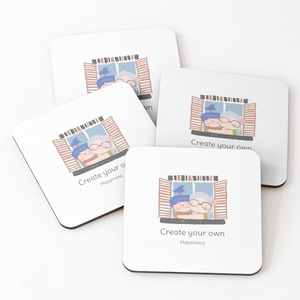 Item preview, Create Your Own Happiness - Happy Hugging designed and sold by ArtYoto.