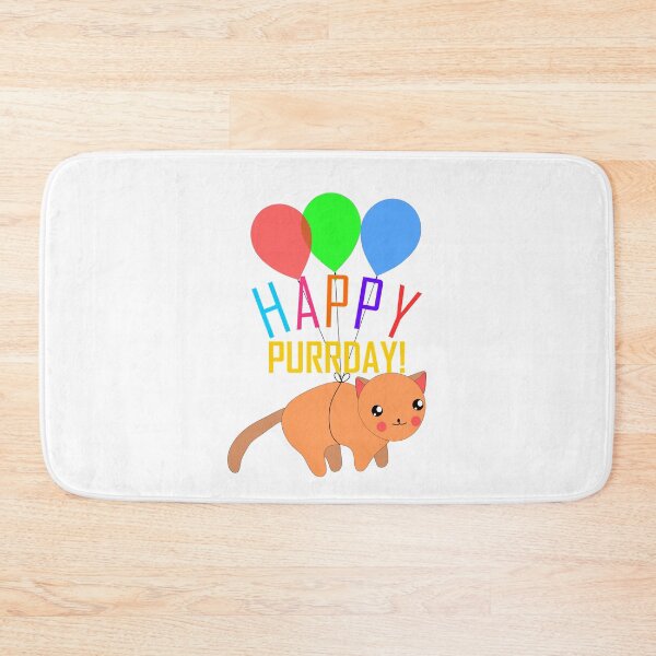 Item preview, Cute happy birthday flying cat with balloons 2 designed and sold by Graciouss.