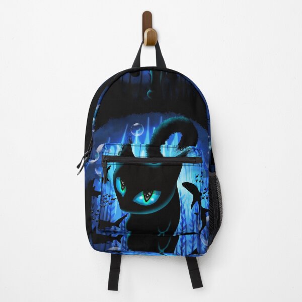 Item preview, Aquaticat - Black Cat in Deep Ocean Fantasy Scenery Surreal Art designed and sold by BluedarkArt.