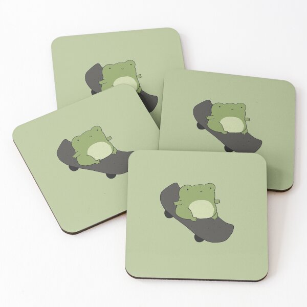 Item preview, Chubby Skateboarding Frog: Kawaii Cottagecore Treat for Kids, Teens, and Sports Fans designed and sold by MinistryOfFrogs.