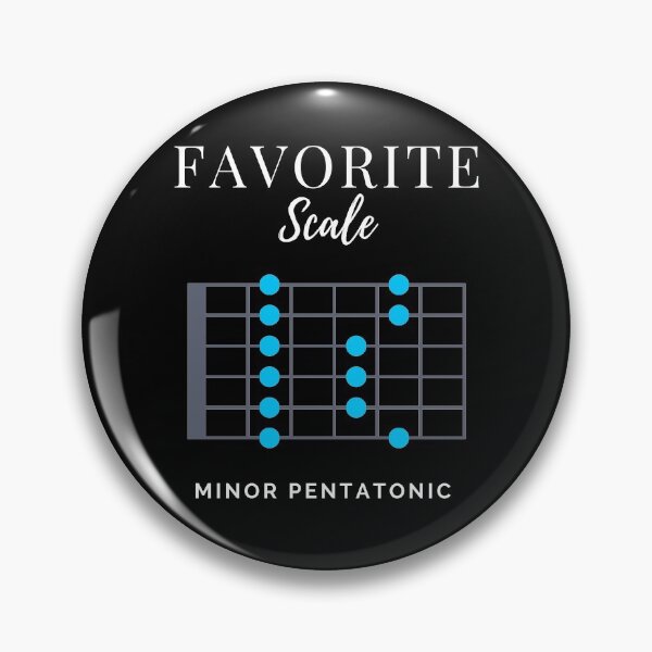 Item preview, Favorite Scale Minor Pentatonic Dark Theme designed and sold by nightsworthy.