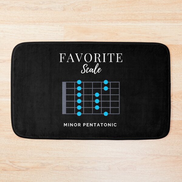 Item preview, Favorite Scale Minor Pentatonic Dark Theme designed and sold by nightsworthy.