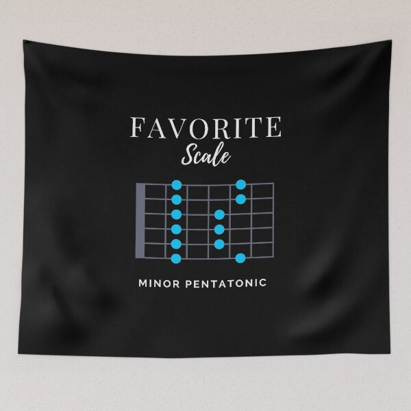 Item preview, Favorite Scale Minor Pentatonic Dark Theme designed and sold by nightsworthy.
