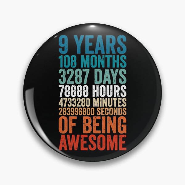 Item preview, 9th anniversary gift, 9th wedding anniversary gift, kids birthday gift, gift 9 year old boy designed and sold by T-DESIGNEDZ.
