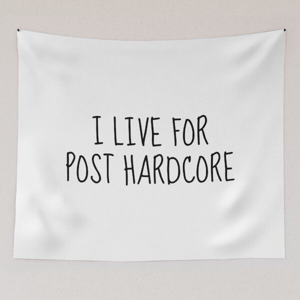 Item preview, I Live For Post Hardcore designed and sold by LittleBitDarker.