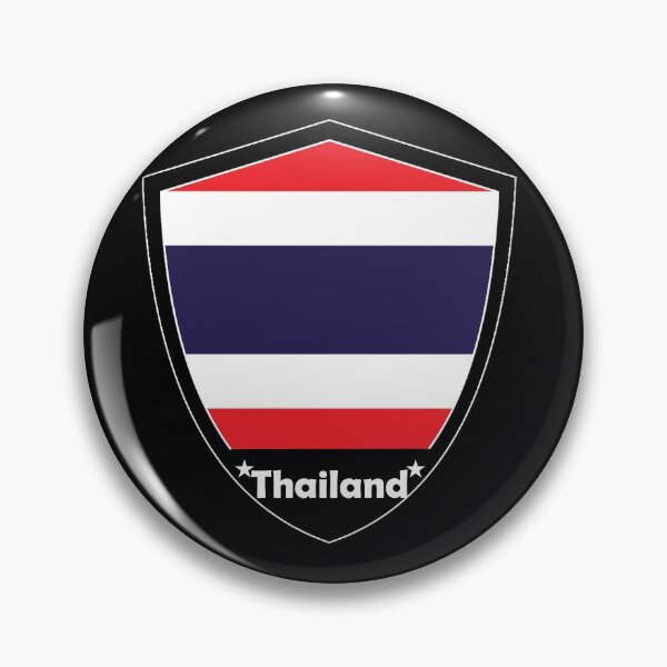 Artikelvorschau, Thailand Flaggenabzeichen entworfen und verkauft von Gina-Driada.