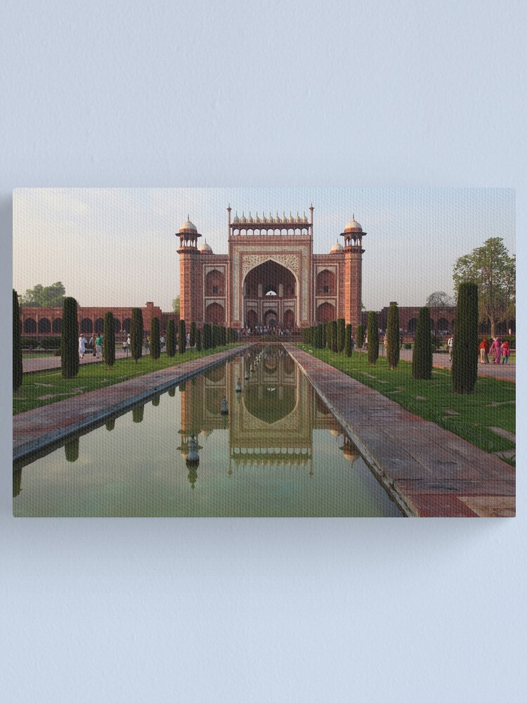 Alternate view of The Taj Mahal Main Entrance Gates Canvas Print