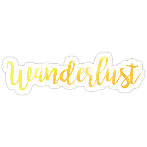 wanderlust-yellow-stickers-by-jennaannx11-redbubble
