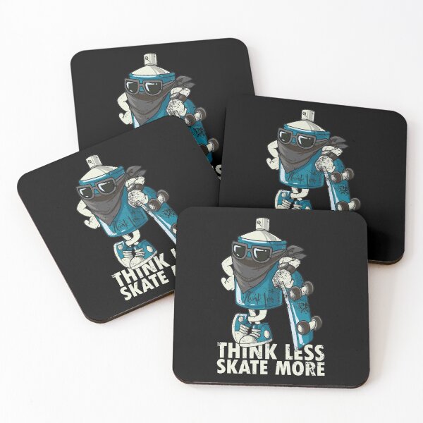Item preview, Skateboarder Skateboard Quote Graffiti Skater Think less skate more designed and sold by FalkDania.