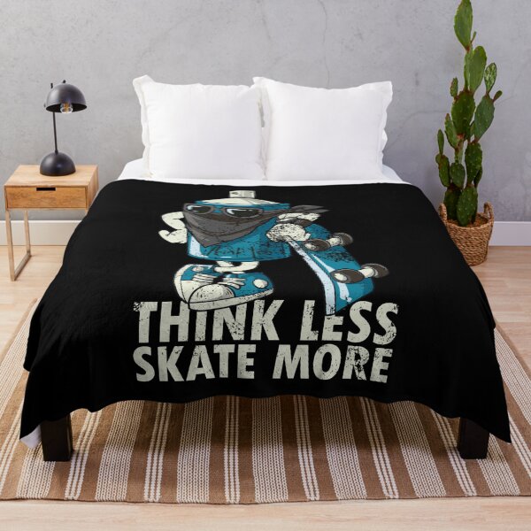 Item preview, Skateboarder Skateboard Quote Graffiti Skater Think less skate more designed and sold by FalkDania.
