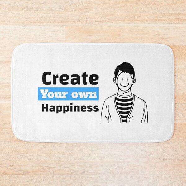 Item preview, Copy of Create Your Own Happiness - Blue Color designed and sold by ArtYoto.