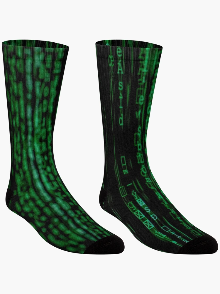 Thumbnail 3 of 5, Socks, Matrix Pattern designed and sold by TasAlex.