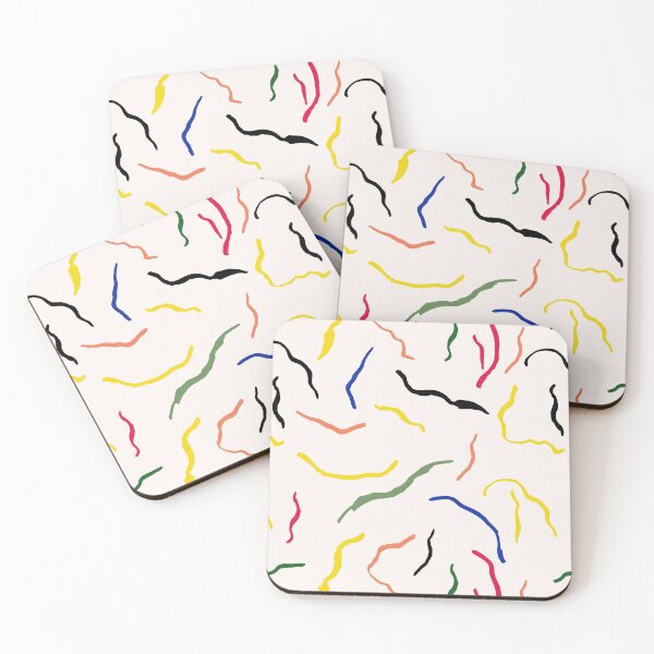 Item preview, Colorful lines, pattern inspiration Matisse designed and sold by Nadezda Kravcenko.
