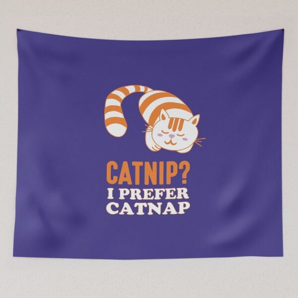 Item preview, Catnap and Catnip | Funny Gift Ideas | Japanese Cat  designed and sold by Fluffy-Vectors.
