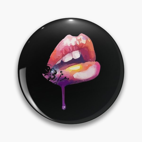 Item preview, Kiss Lips And Skull Tattoo Inspired Sexy Lip Cool designed and sold by Dressed For  Duty.