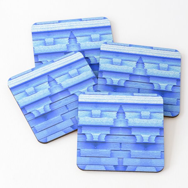 Item preview, Blue Twisted Wood Blocks designed and sold by Latorih10.
