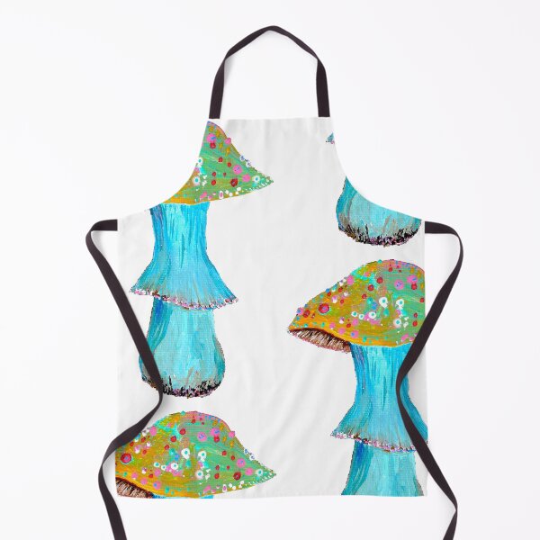Item preview, MushBlue Mushroom - acrylic painting designed and sold by PixelPalmer.