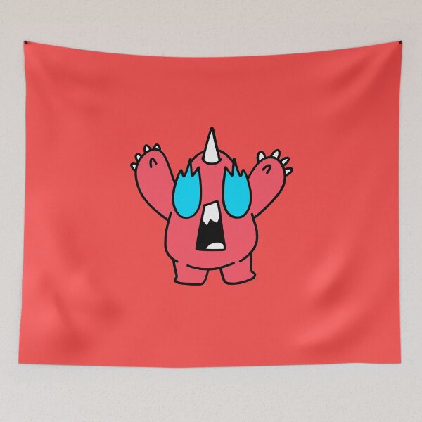 Item preview, Manny The Red Scared Monster designed and sold by monsterino.