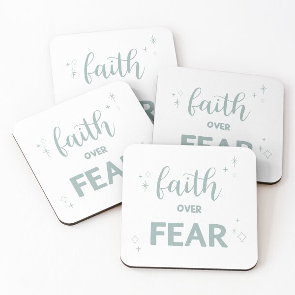 Item preview, Faith over fear! Quote designed and sold by beckyddesigns.