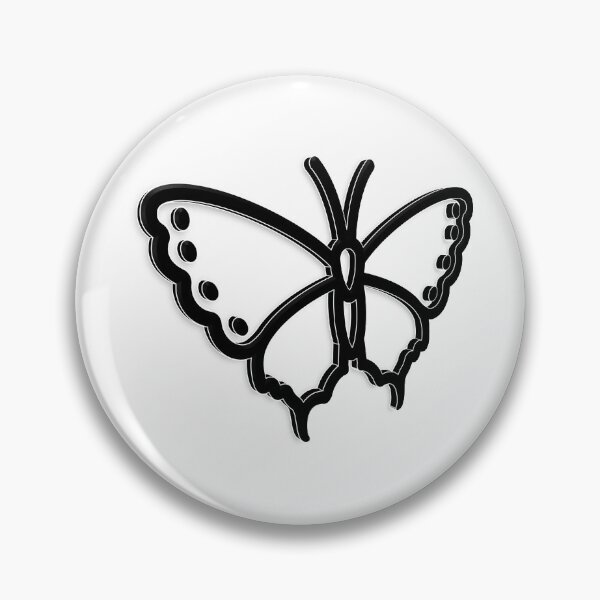 Artikelvorschau, Schmetterling ~ Schwarz & Weiß entworfen und verkauft von Boakes-Digital.