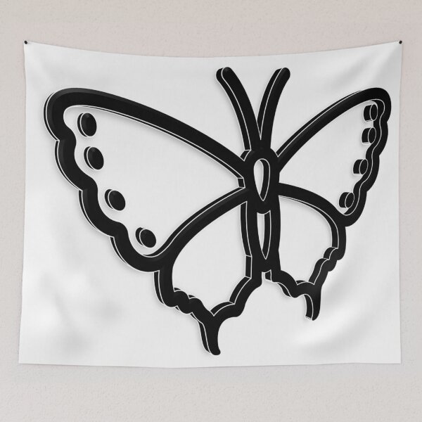 Item preview, Butterfly ~ Black & White designed and sold by Boakes-Digital.