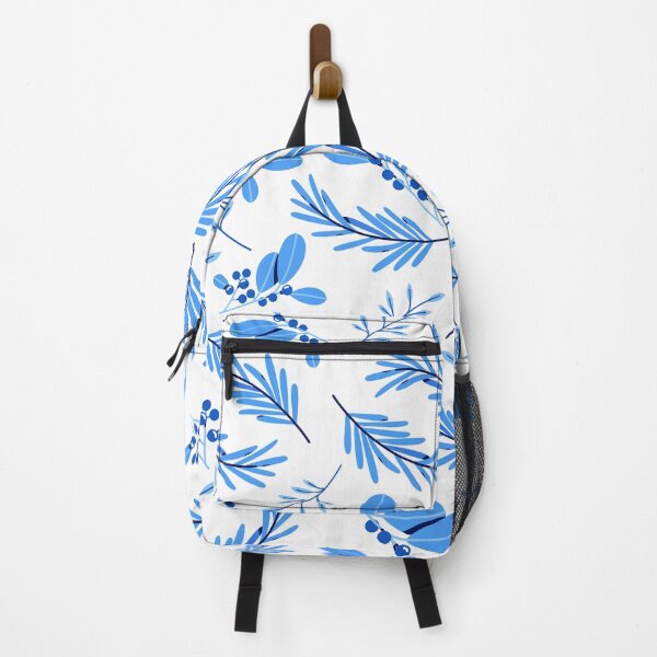 Item preview, Blue floral wonderland pattern designed and sold by DesignGardenia.