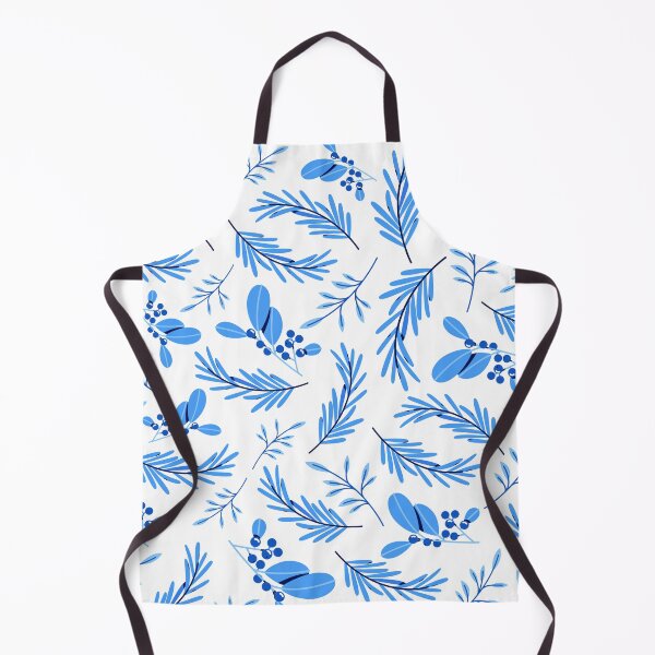 Item preview, Blue floral wonderland pattern designed and sold by DesignGardenia.