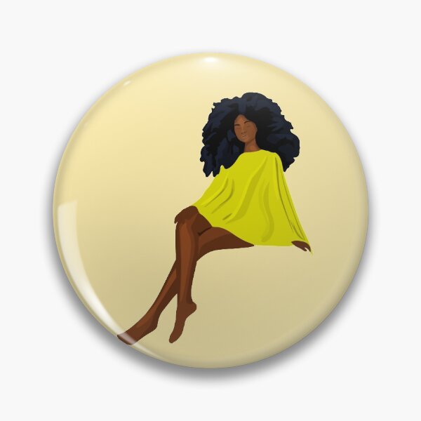 Item preview, Brown Skin Girl Yellow Dress Blackwoman Women Empowerment designed and sold by Imakeyouhappy.