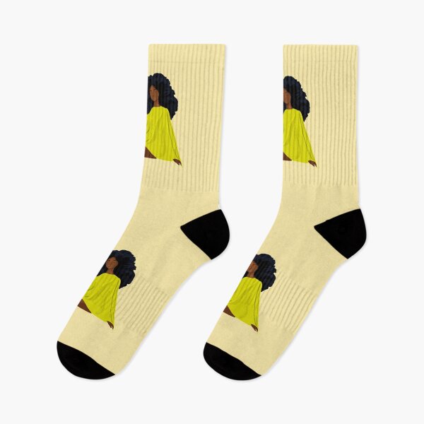 Item preview, Brown Skin Girl Yellow Dress Blackwoman Women Empowerment designed and sold by Imakeyouhappy.