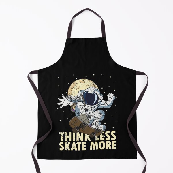 Item preview, Skateboarder Skateboard Quote Astronaut Skater Think less skate more designed and sold by FalkDania.
