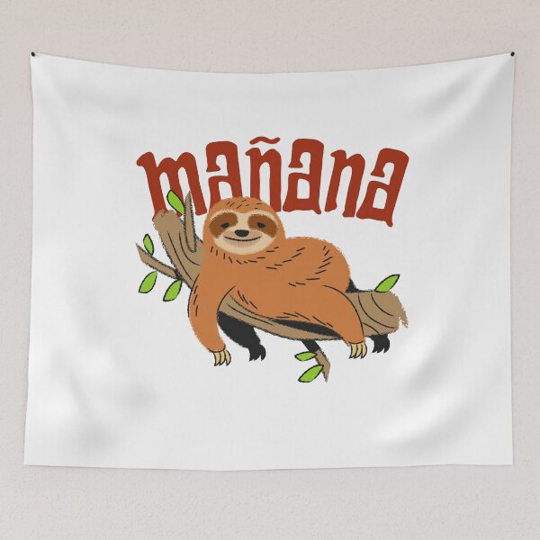Item preview, Mañana Funny Sloth designed and sold by Ayurveda Fun Store.